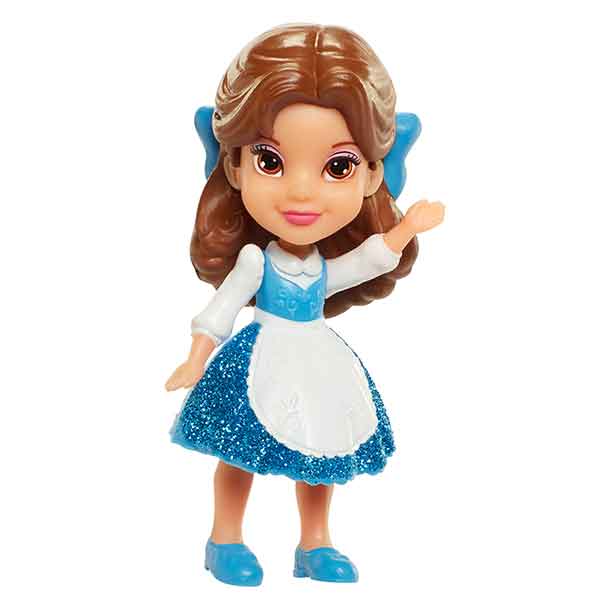 Disney Boneca Mini Princesa Bella Azul 8cm - Imagem 1