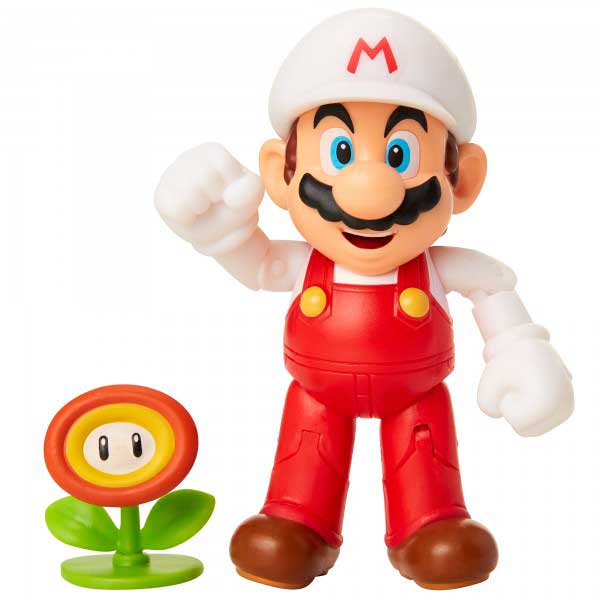Super Mario Figura Mario de Fuego 10cm - Imagen 1