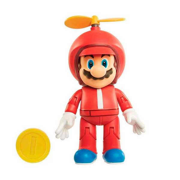 Super Mario Figura Mario Hélice 10cm - Imagem 1