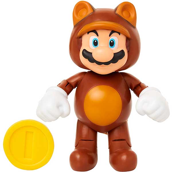 Super Mario Figura Tanooki Mario 10cm - Imatge 1