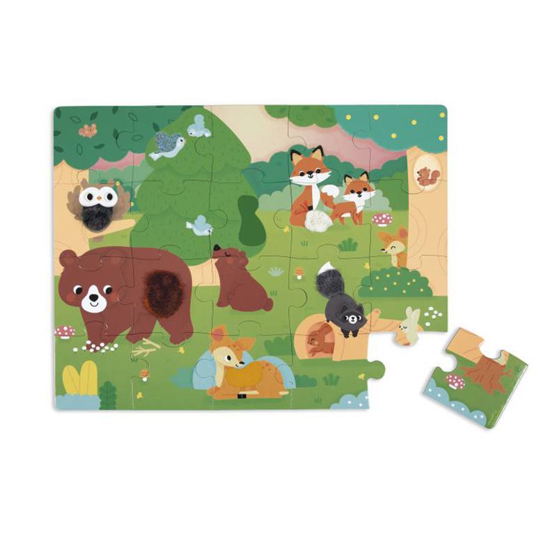 Janod Puzzle Táctil del Bosque - Imagen 1