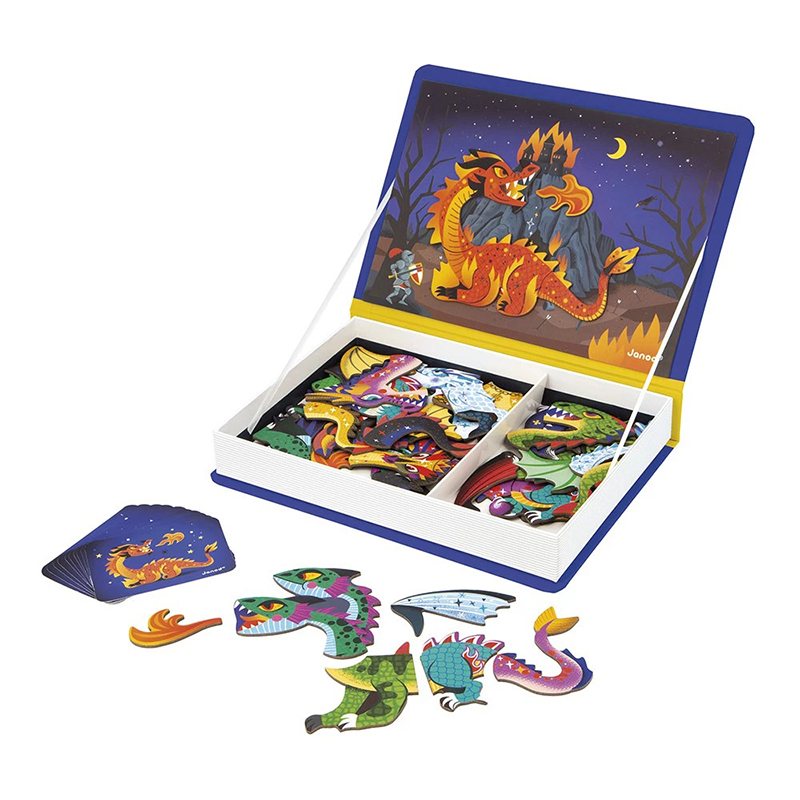 Janod Magnetic Book Dragones - Imagen 1