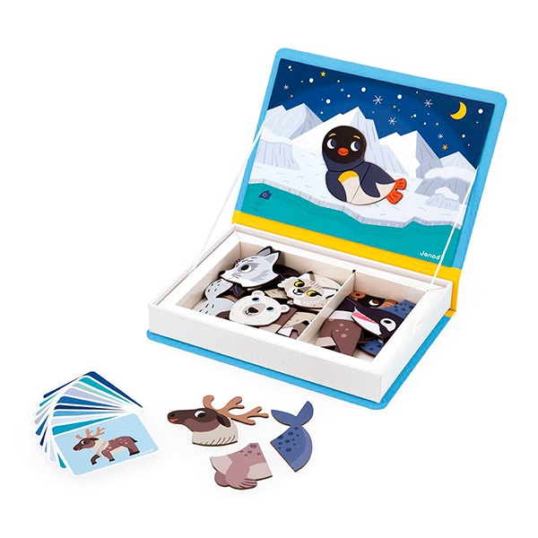 Janod Magnetic Book Animales Polares - Imagen 1