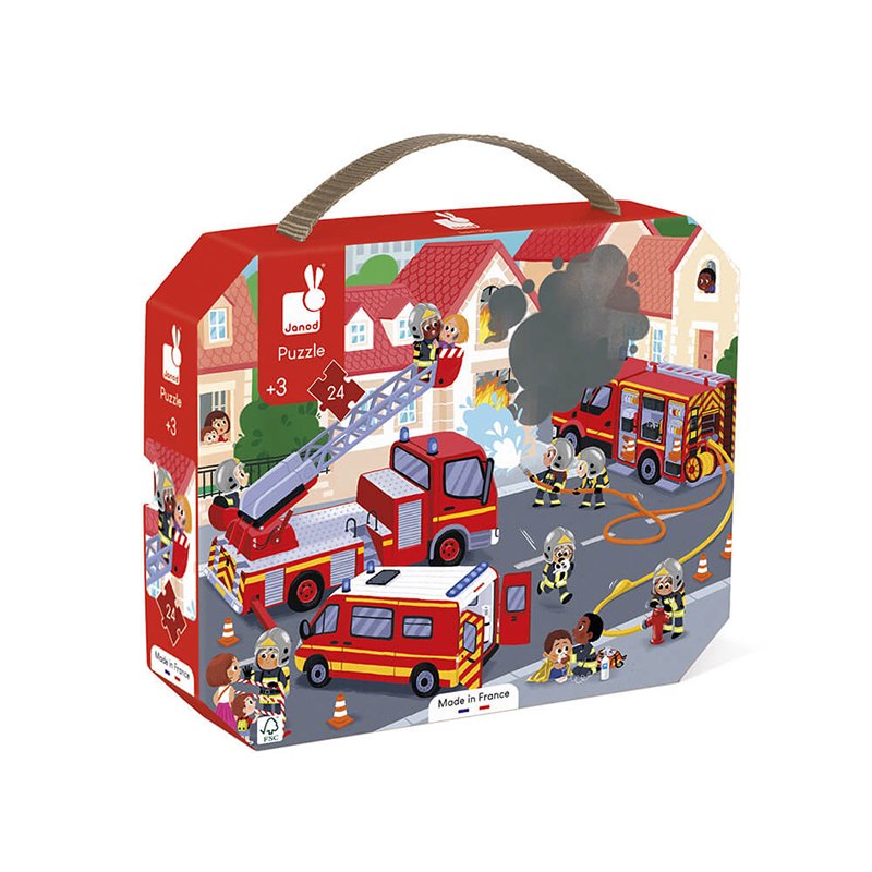 Janod Puzzle Bombeiros 24p