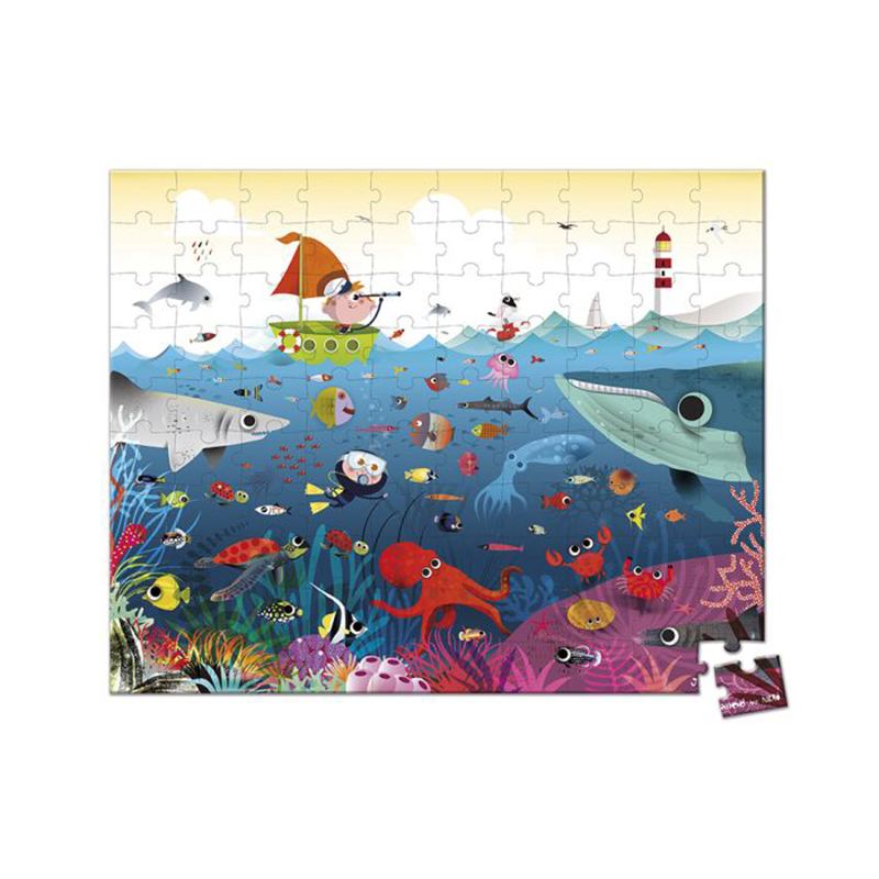 Janod Puzzle El Mundo Submarino 100P - Imagen 1