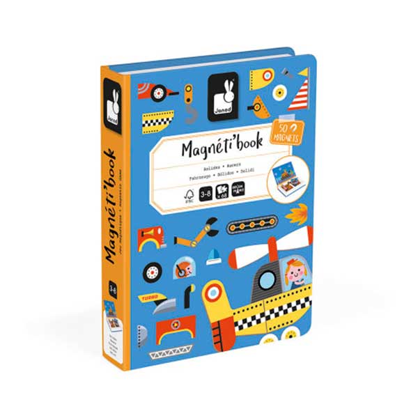 Janod Magnetic Book Bòlids - Imatge 1