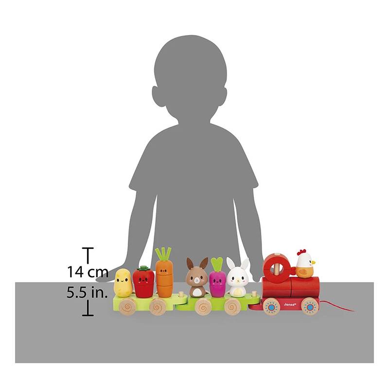 Janod Tren Granja de Madera - Imagen 1