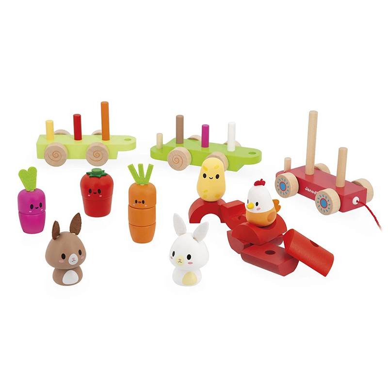 Janod Tren Granja de Madera - Imagen 2