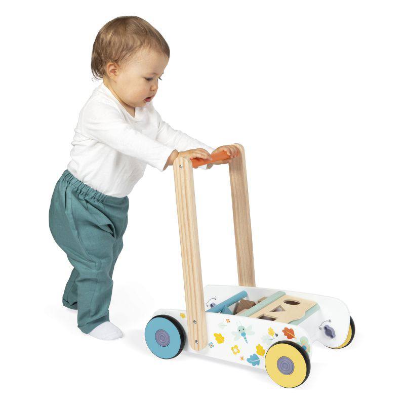 Janod Pure Carrito Andador de Madera - Imagen 1