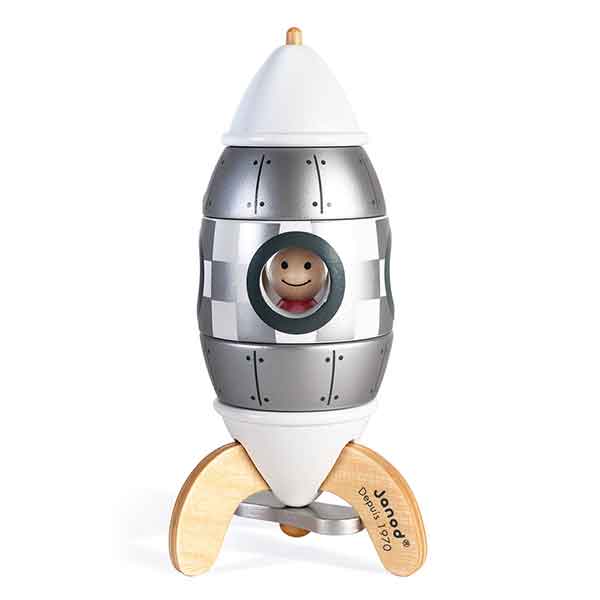 Janod Cohete Kit Magnético Plateado - Imagen 1