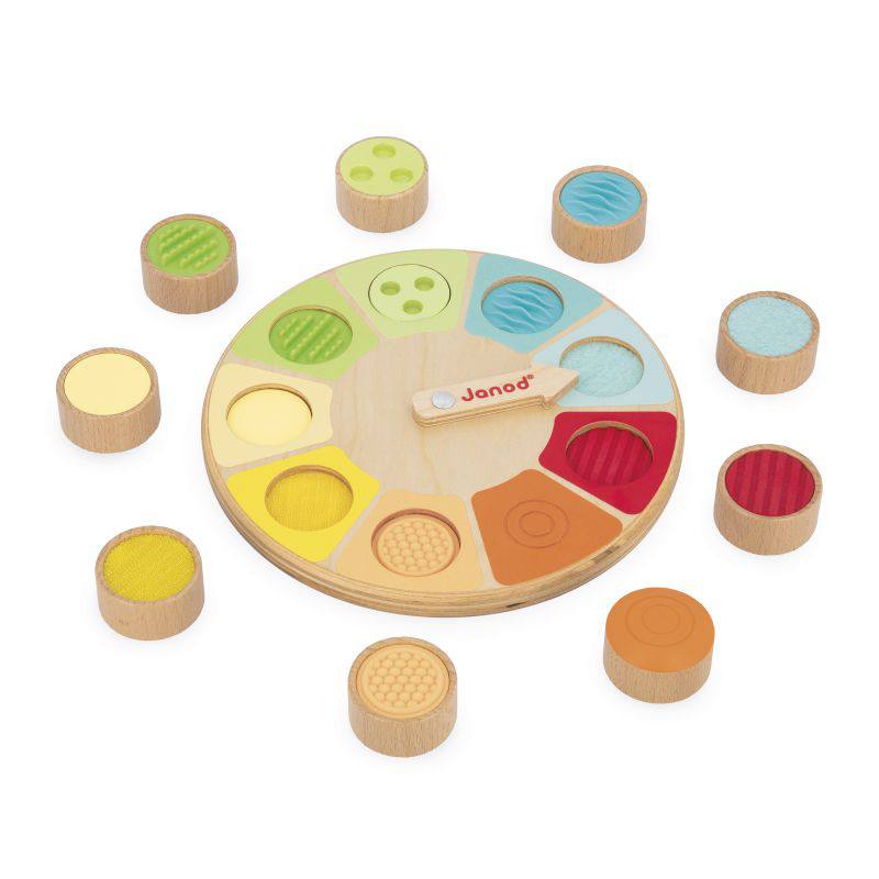Janod Sensorial Juego de Memoria con Rueda Táctil