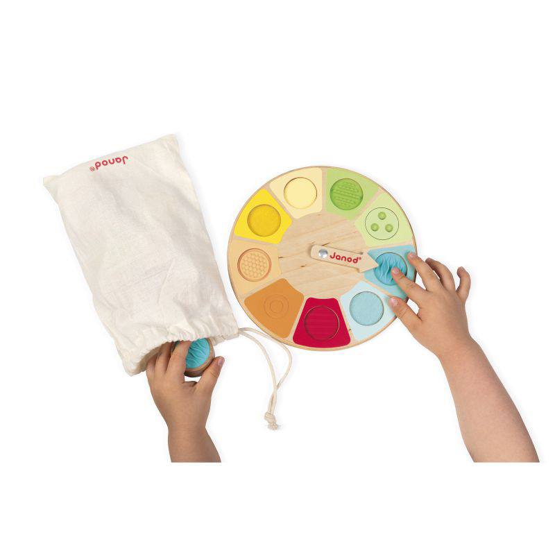Janod Sensorial Juego de Memoria con Rueda Táctil - Imagen 3
