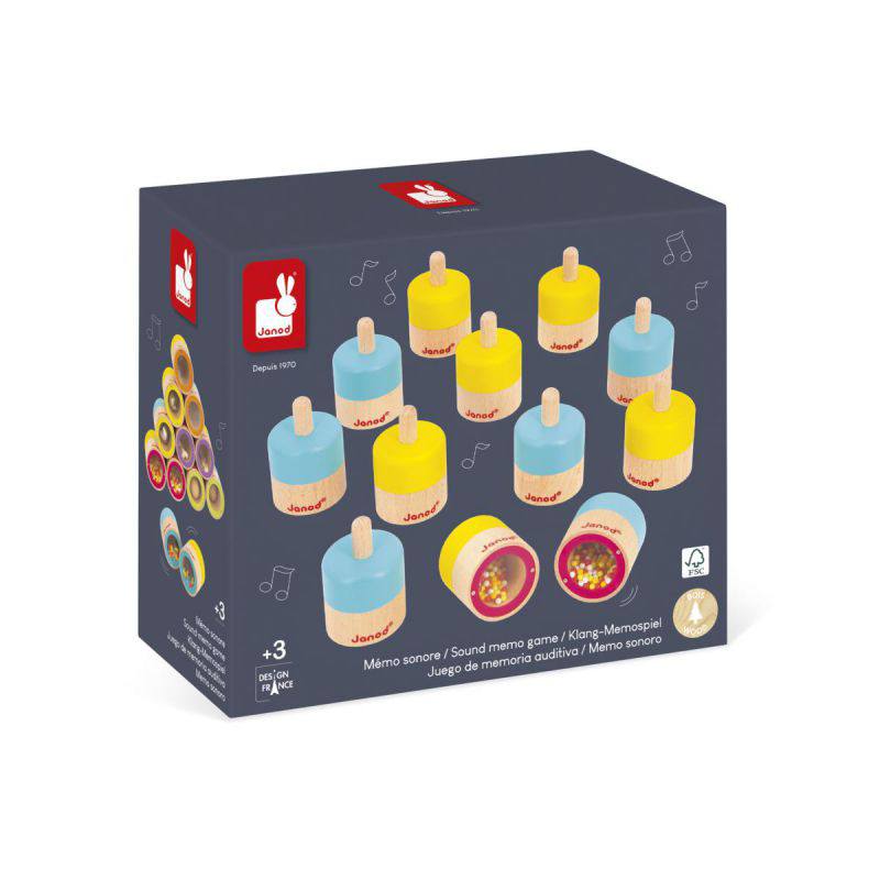 Janod Sensorial Juego de Memoria Auditiva - Imagen 5