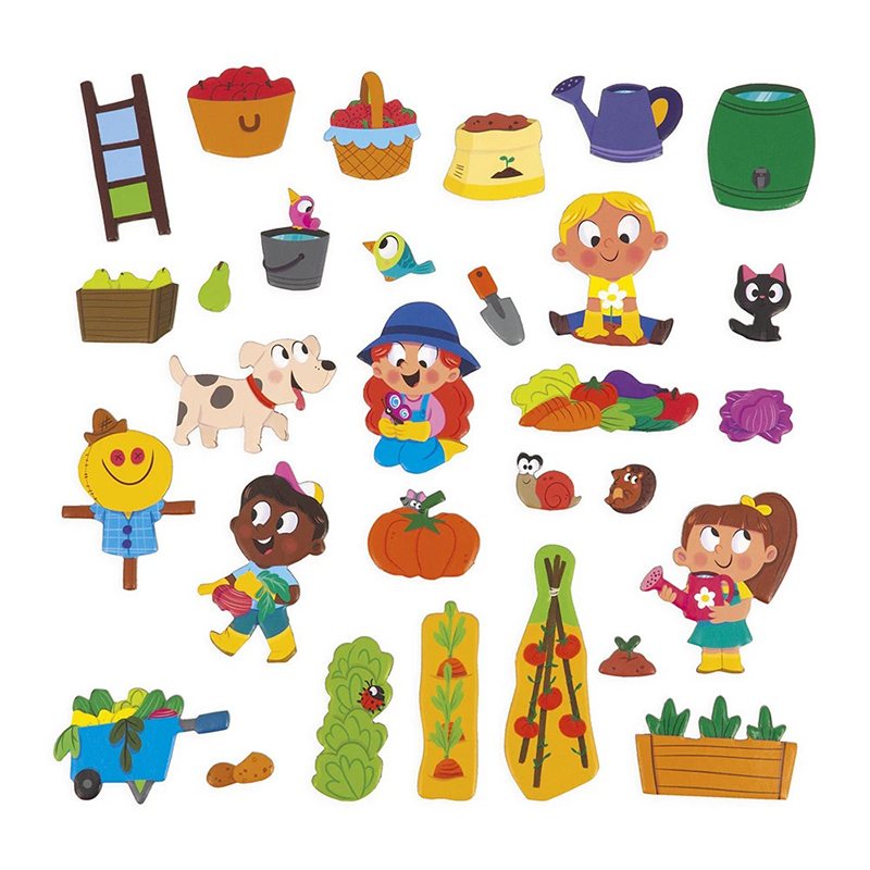 Janod Magnetic Stories Huerto - Imagen 4