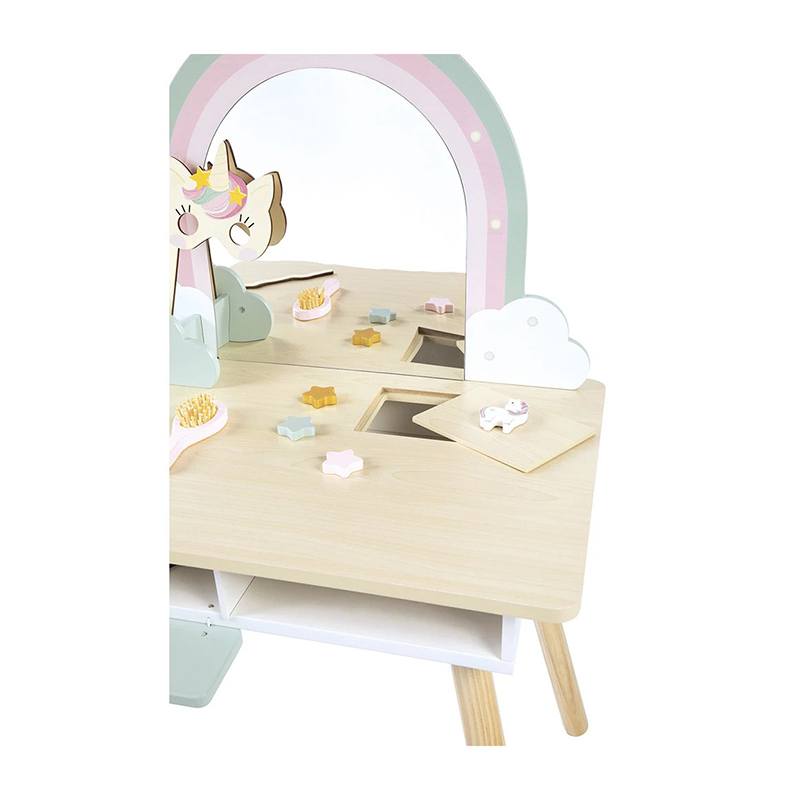 Janod Tocador de Madera Unicornio con Accesorios - Imagen 3