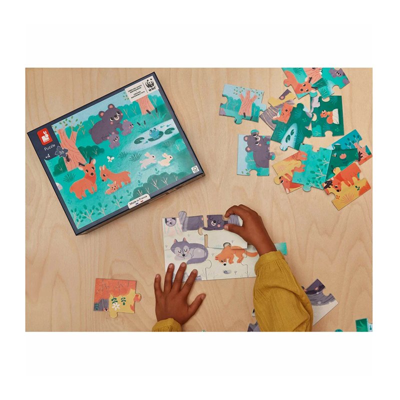 Janod Puzzle Panorámico 4 Estaciones 36p - Imagen 1