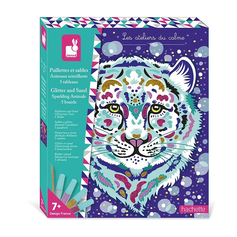 Janod Animales Relucientes Purpurina y Arena