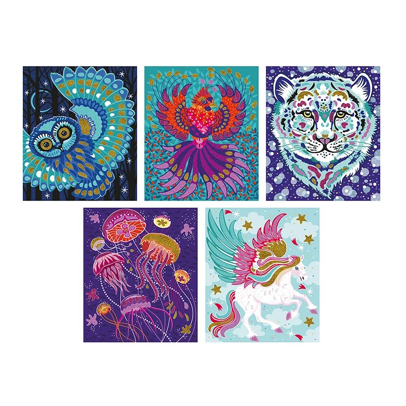 Janod Animales Relucientes Purpurina y Arena - Imagen 4