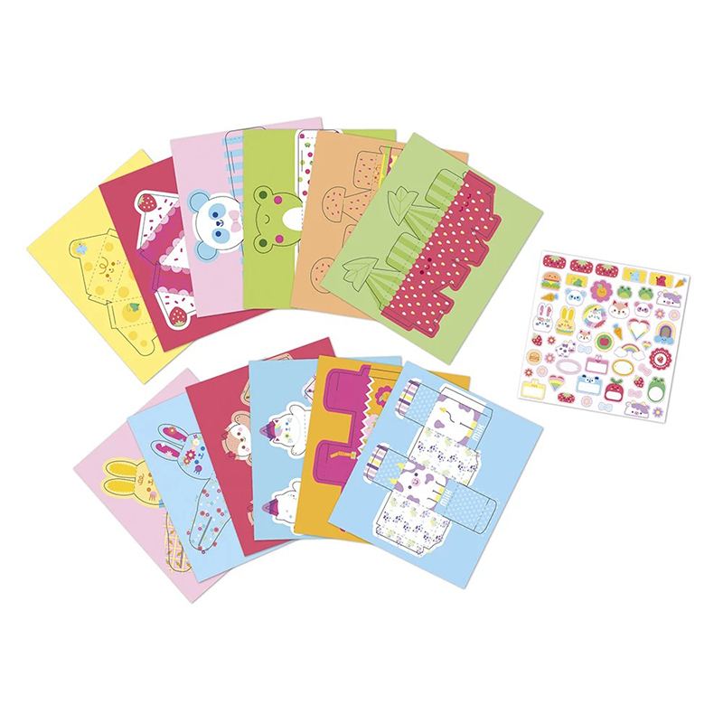 Janod Kit Criativo 12 Caixas Papel Kawaii - Imagem 3