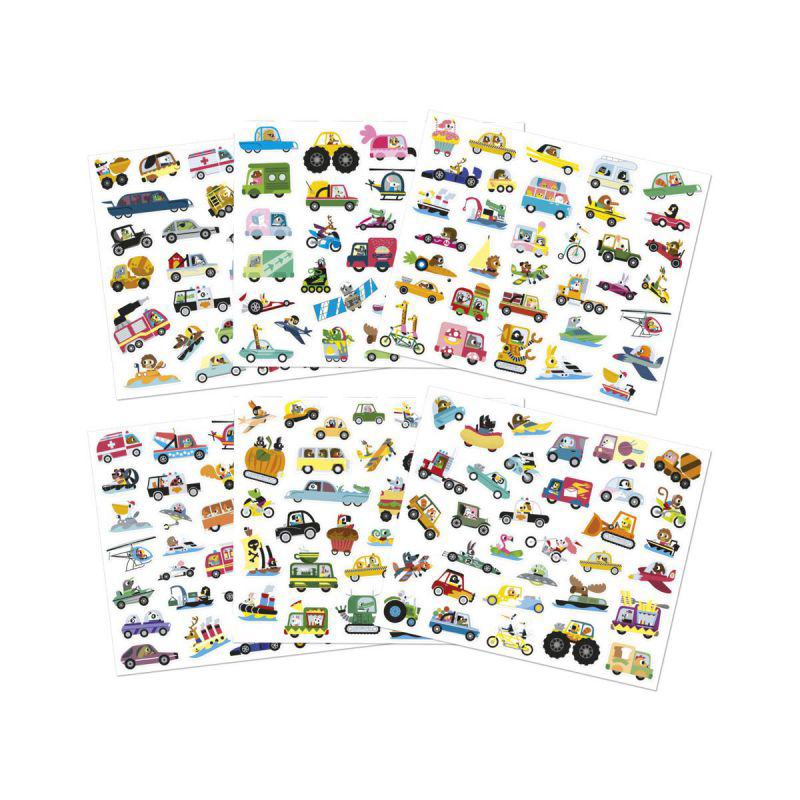 Janod 200 Pegatinas en Hojas - Vehículos - Imagen 1