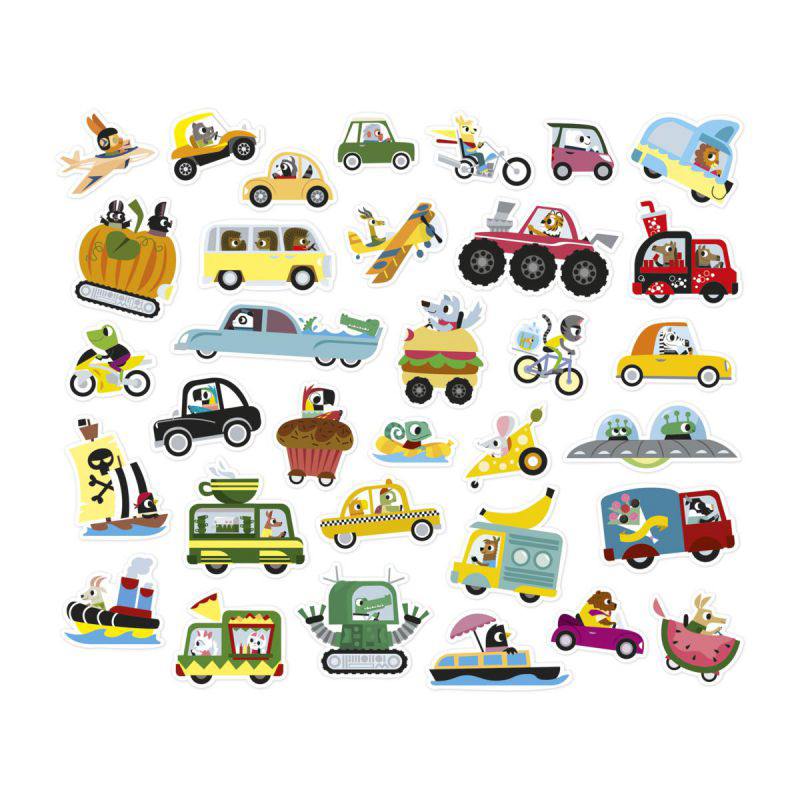 Janod 200 Pegatinas en Hojas - Vehículos - Imagen 2