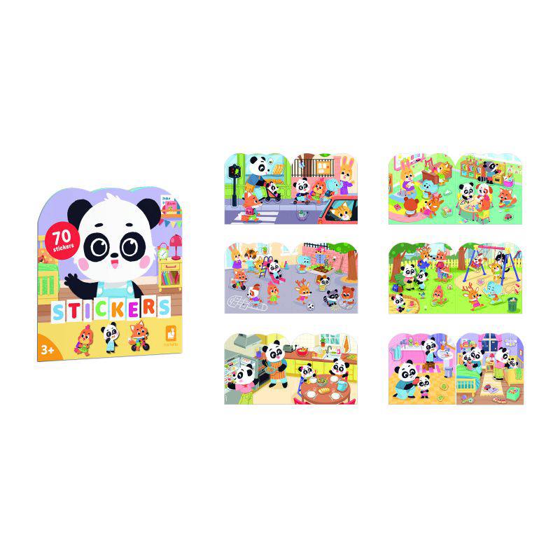 Janod Cuaderno de Pegatinas - Mi Día