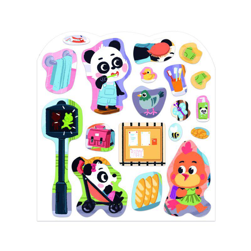 Janod Cuaderno de Pegatinas - Mi Día - Imagen 3