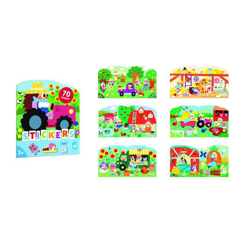 Janod Cuaderno de Pegatinas - La Granja