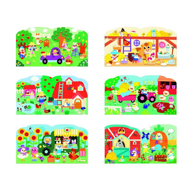 Janod Cuaderno de Pegatinas - La Granja - Imagen 1