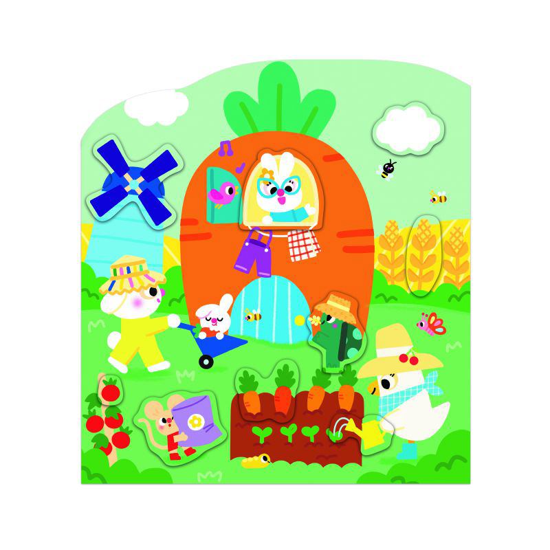 Janod Cuaderno de Pegatinas - La Granja - Imagen 2