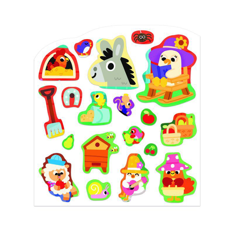 Janod Cuaderno de Pegatinas - La Granja - Imagen 3
