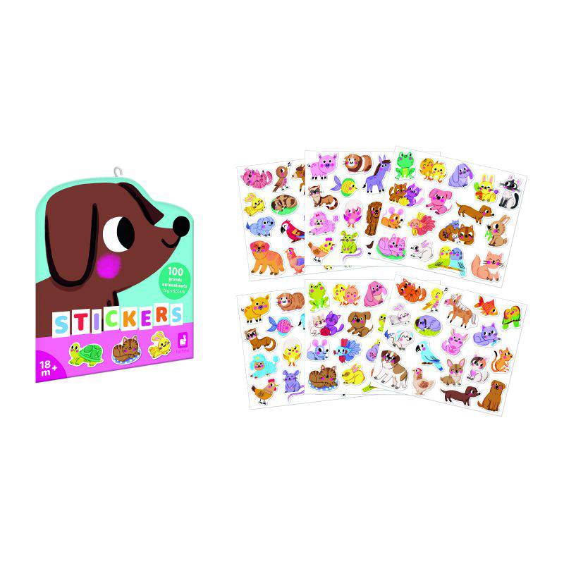 Janod 100 Pegatinas Mascotas