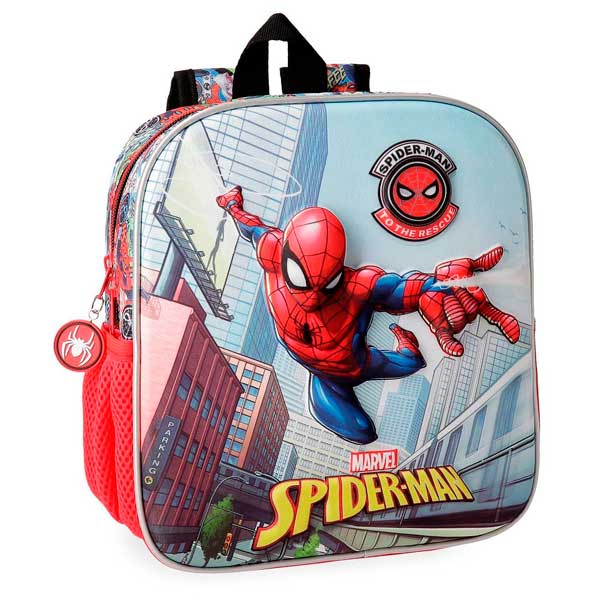 Mochila Spiderman Grafiti 3D 25cm - Imagen 1