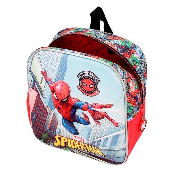 Mochila Spiderman Grafiti 3D 25cm - Imagen 5