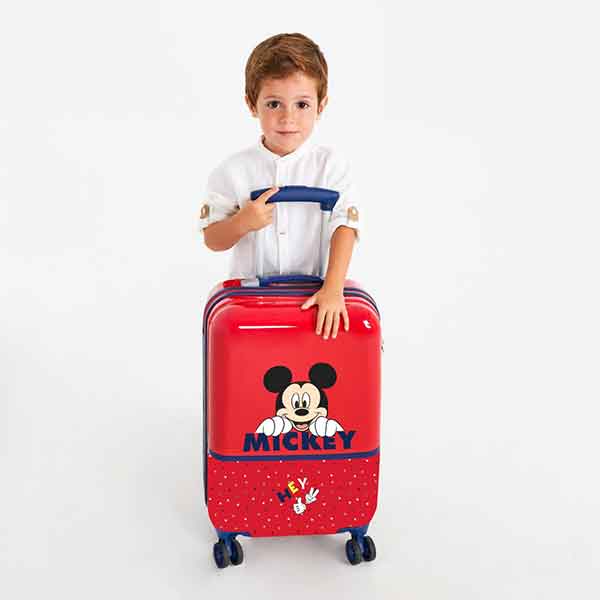Maleta Infantil Viaje Cabina Mickey Happy 55cm - Imagen 4