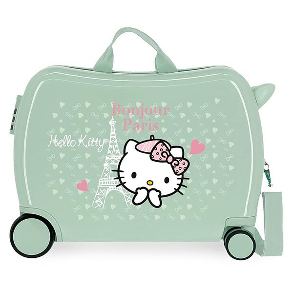 Hello Kitty Mala Infantil Paris 2 Rodas Multidirecionais - Imagem 1