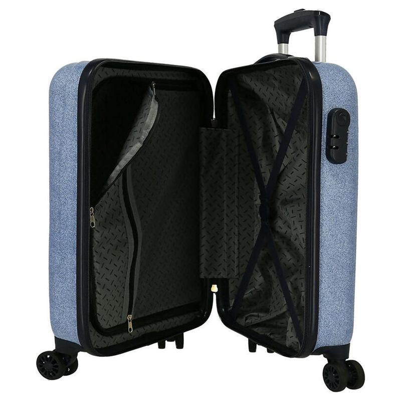 Stitch Hearts Maleta Trolley ABS 55cm - Imagen 4