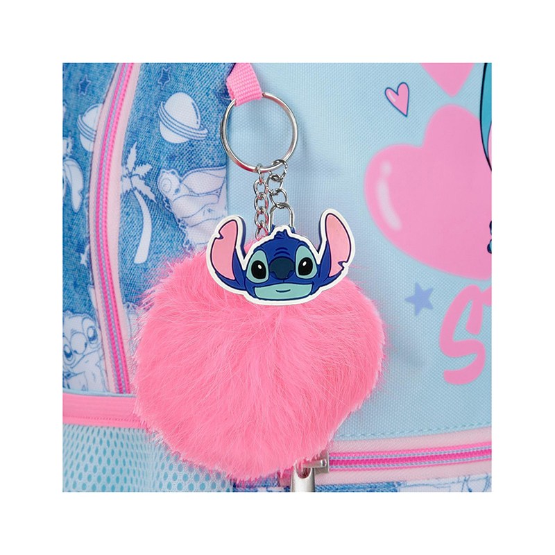 Stitch Mochila Adaptable Stitch Hearts 33cm - Imagen 5