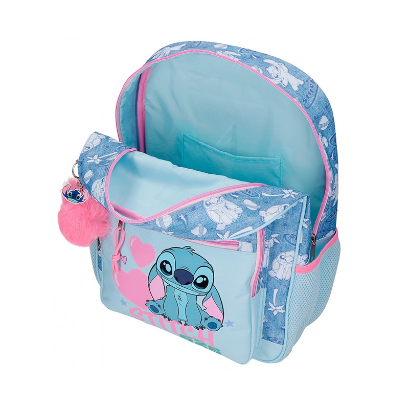 Stitch Mochila Adaptable Stitch Hearts 38cm - Imagen 3