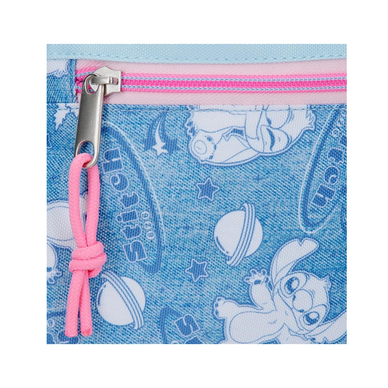 Stitch Mochila Adaptable Stitch Hearts 2 Cremalleras 44cm - Imagen 6
