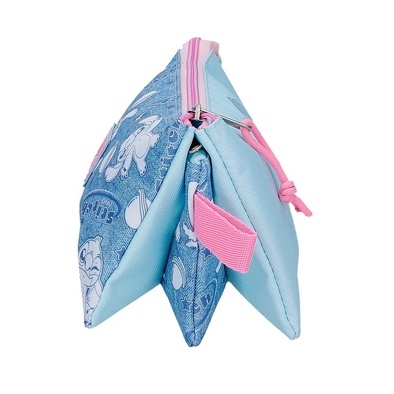 Stitch Estuche 3 Cremalleras Stitch Hearts 22cm - Imagen 1