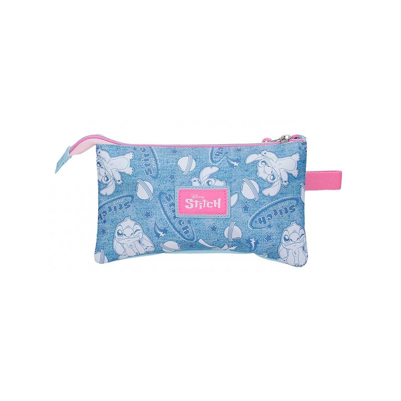 Stitch Estuche 3 Cremalleras Stitch Hearts 22cm - Imagen 2