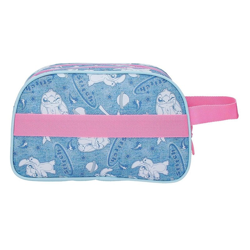 Stitch Neceser 2 Compartimentos Stitch Hearts 26cm - Imagen 2