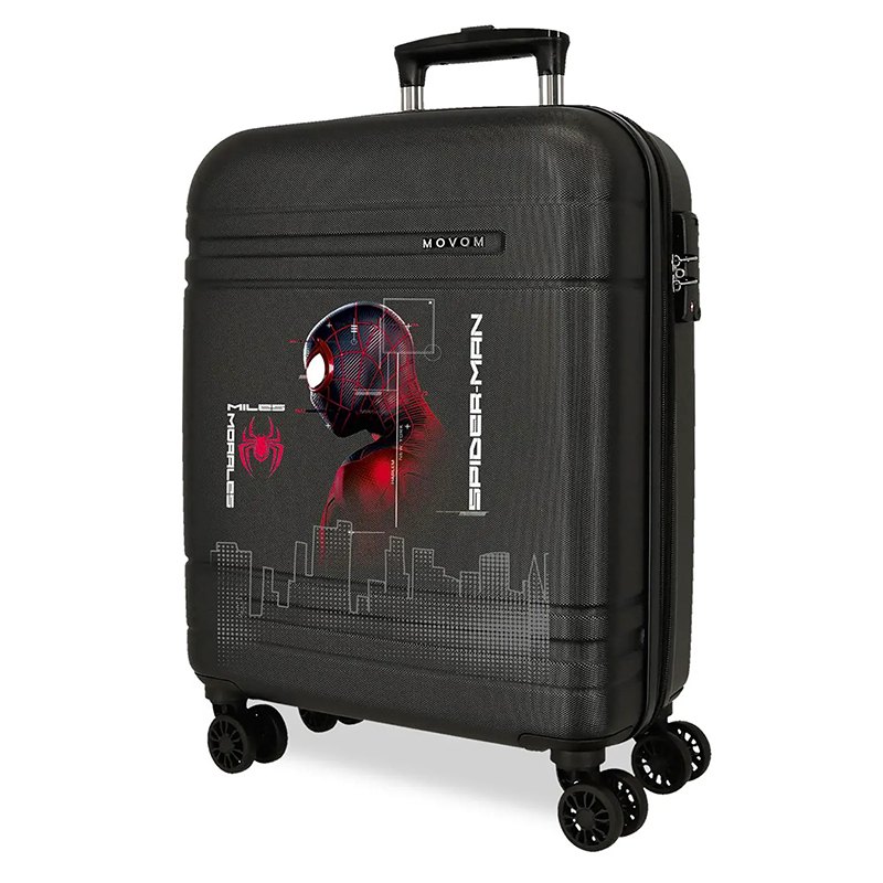 Spiderman Trolley Technology ABS Negra 4r 55cm