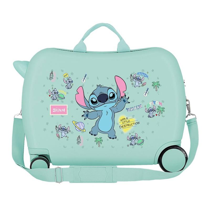 Stitch - Maleta infantil 2 ruedas multidireccionales Little Destruction ABS rígida 34L 50cm - Imatge 2