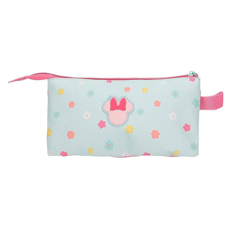 Minnie Estuche Tres Cremalleras Imagine Rosa 22cm - Imagen 1