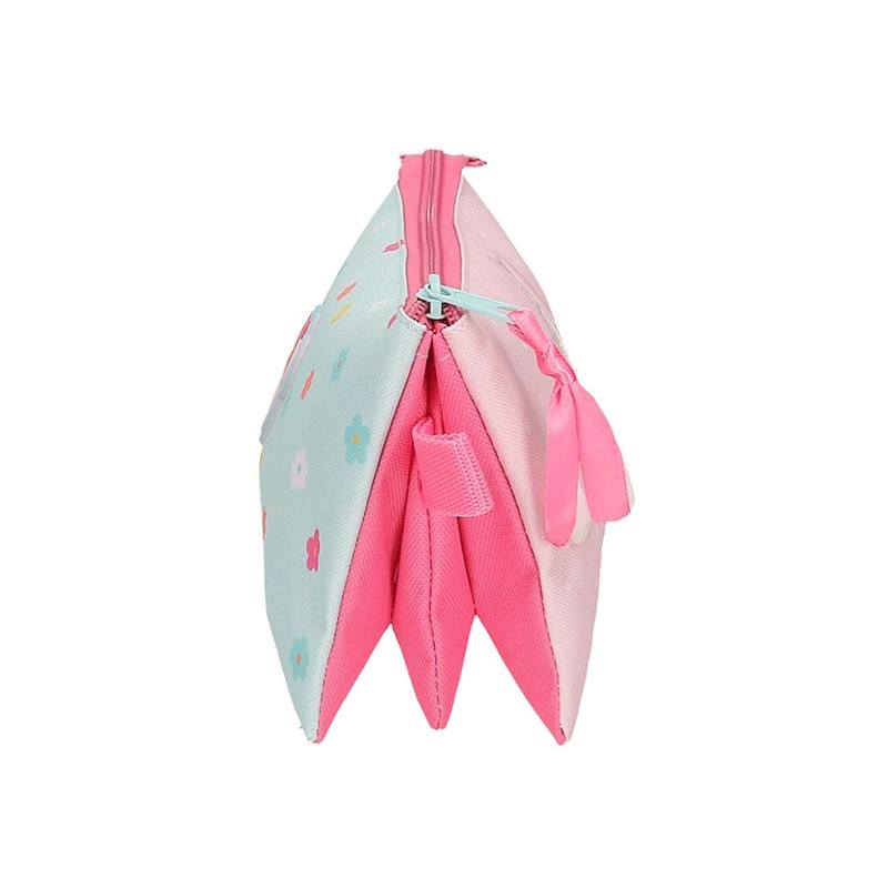 Minnie Estuche Tres Cremalleras Imagine Rosa 22cm - Imagen 2