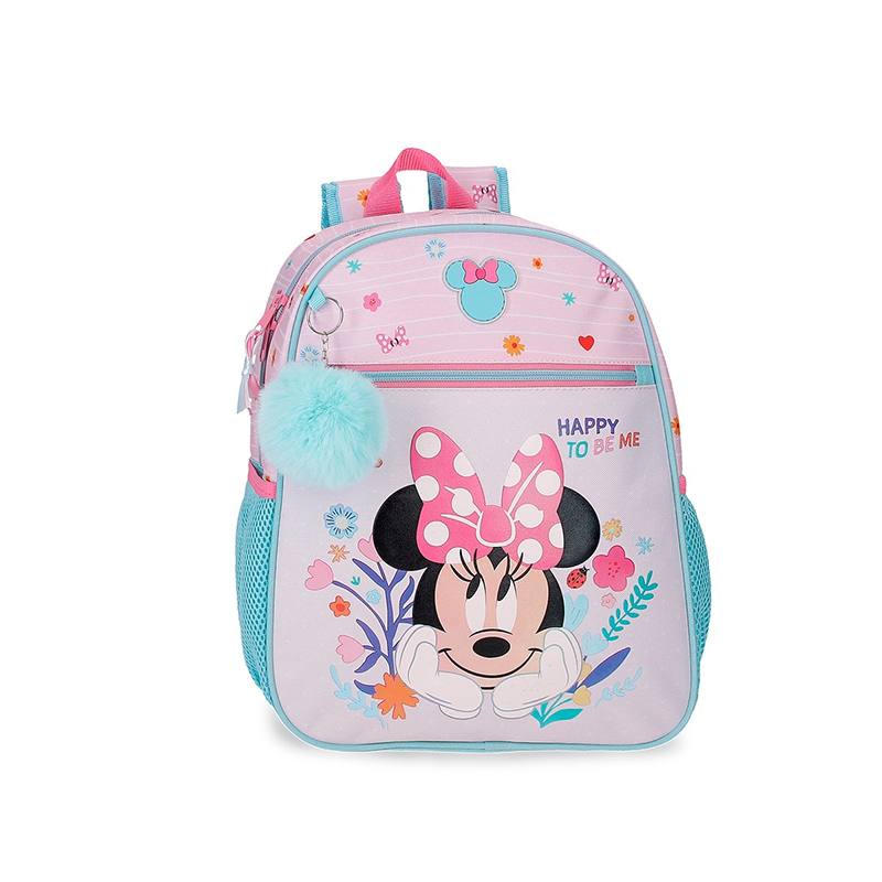 Minnie Mouse Mochila Adaptable Happy To Be Me 33cm