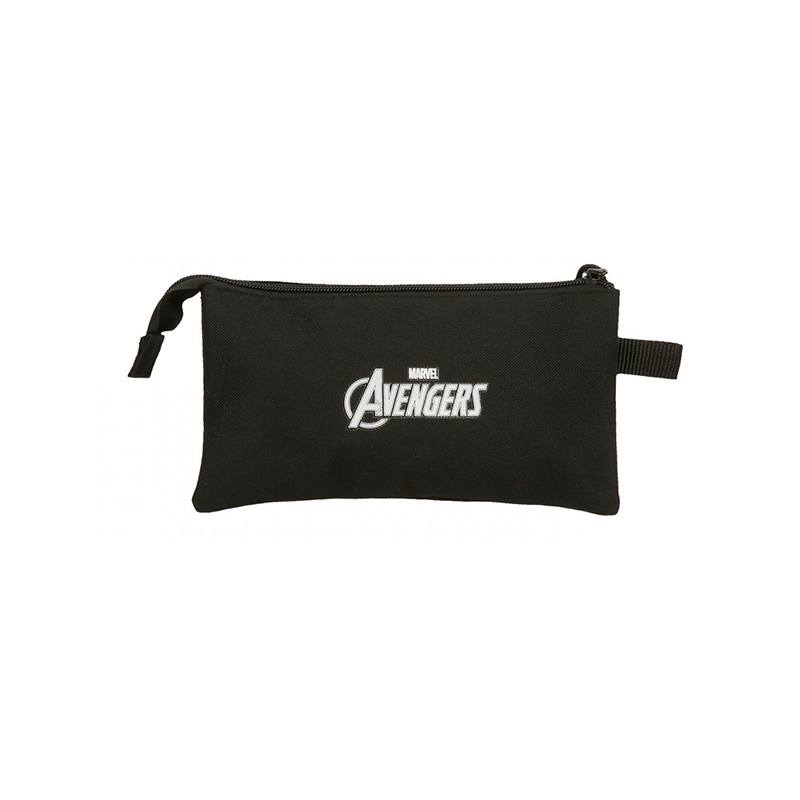 Marvel Estuche 3 Cremalleras Red Logo 22cm - Imagen 4