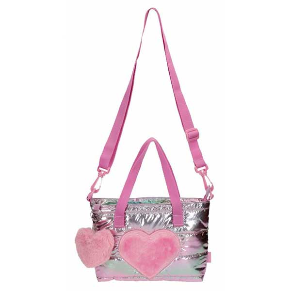 Joumma Bags Bolsa Enso Fancy Coração Rosa 23cm - Imagem 1